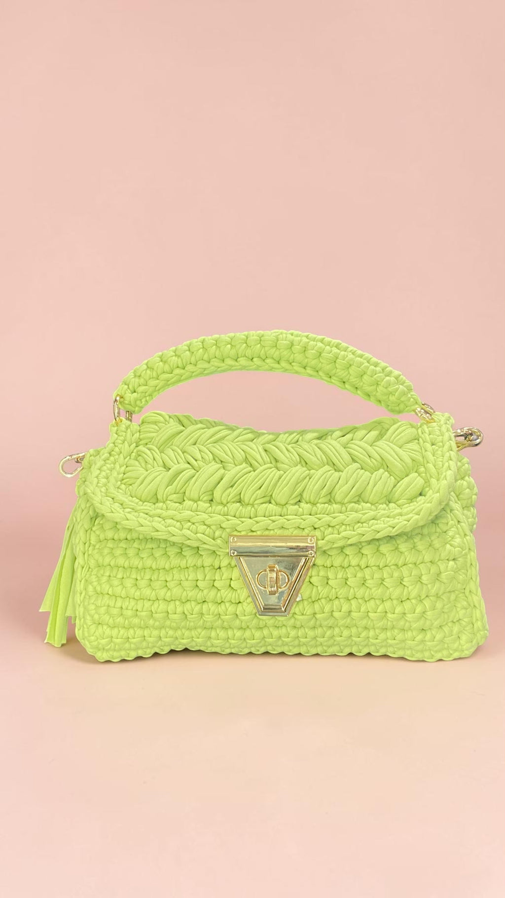 Borsa a mano Lime🍋‍🟩🍵