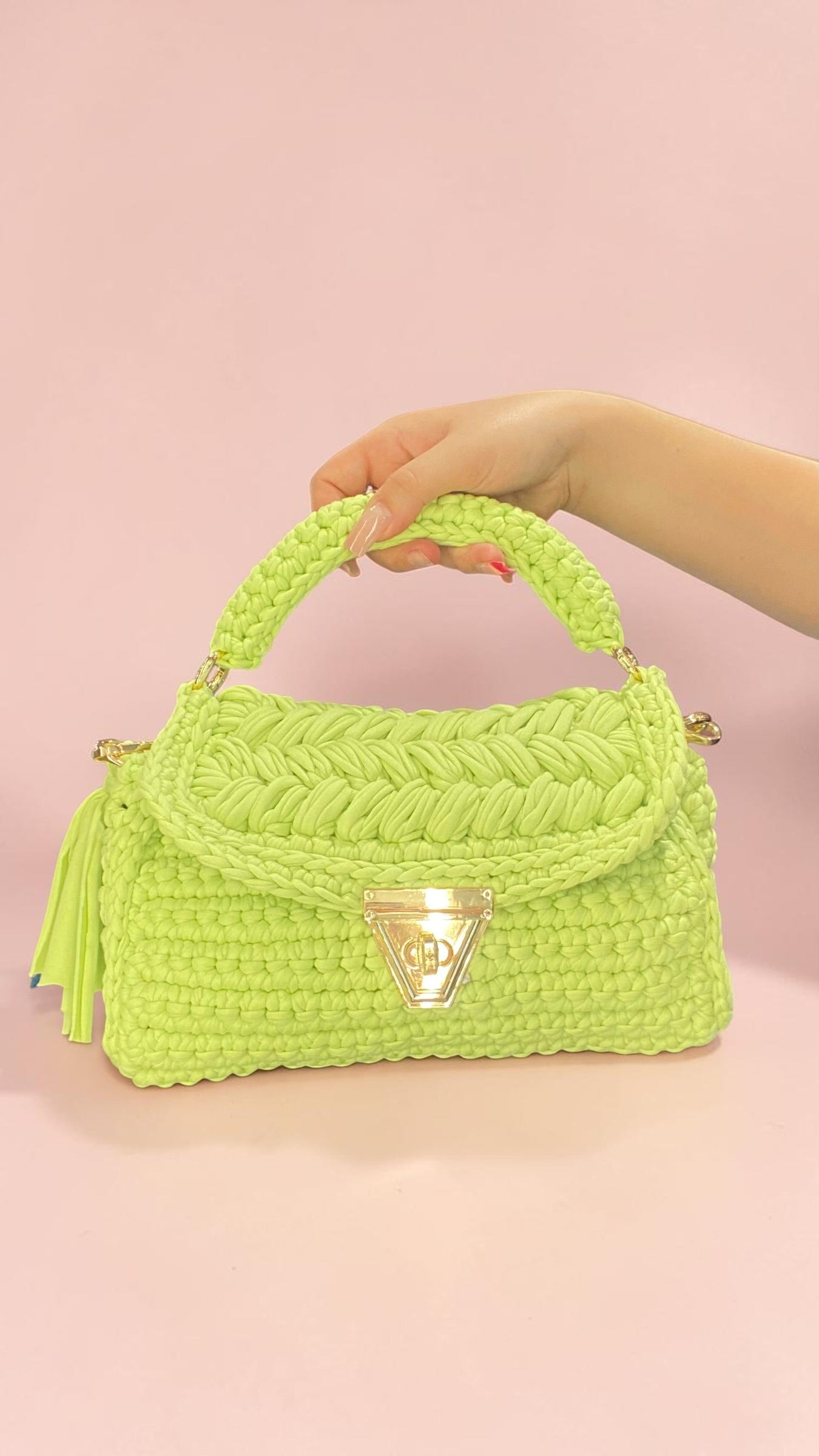 Borsa a mano Lime🍋‍🟩🍵