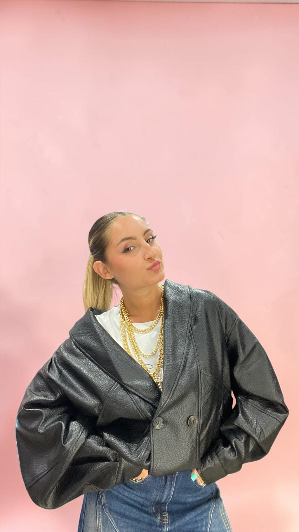 Bomber in pelle