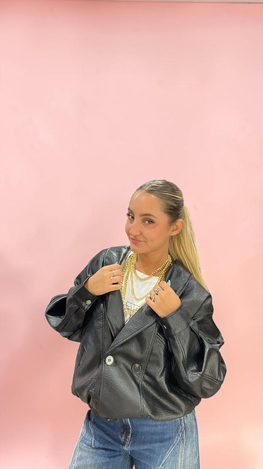 Bomber in pelle