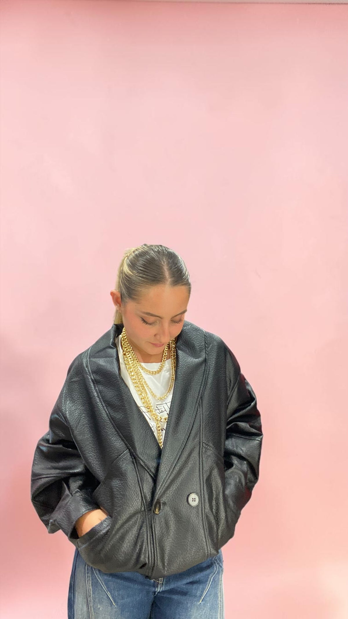Bomber in pelle