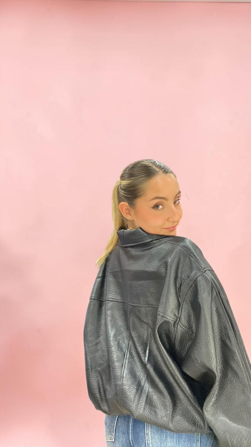 Bomber in pelle