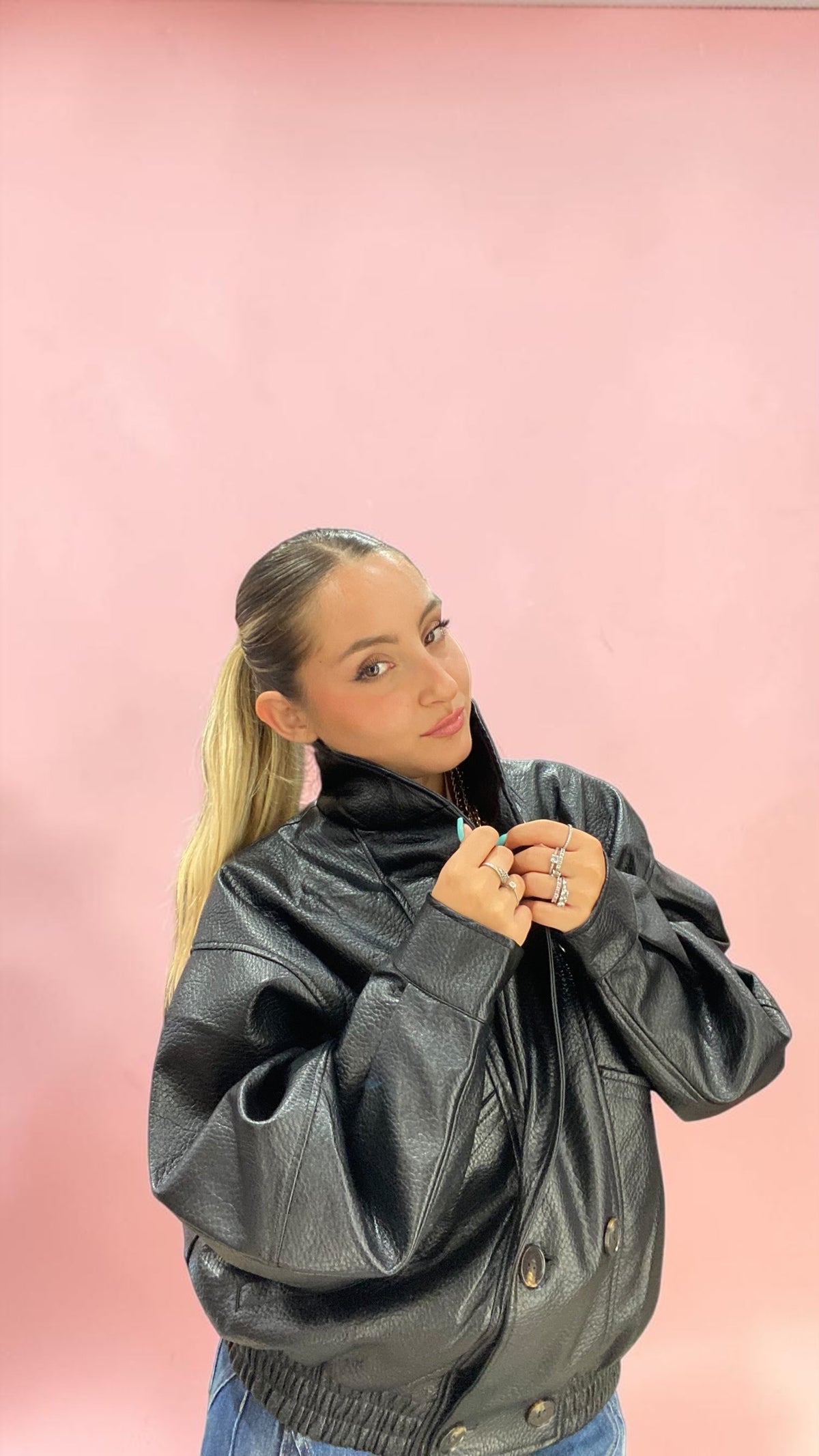 Bomber in pelle
