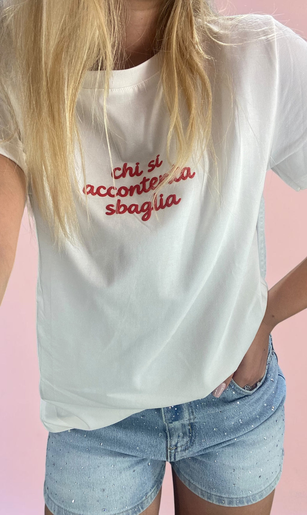 Maglia “chi si accontenta sbaglia”