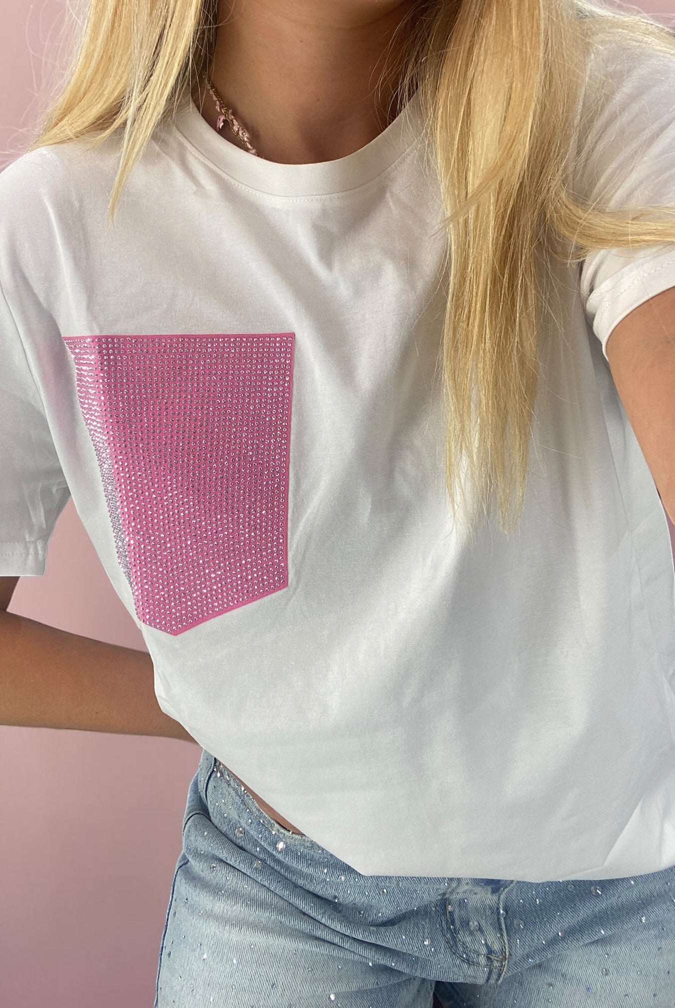 Maglia strass🎀🩷✨