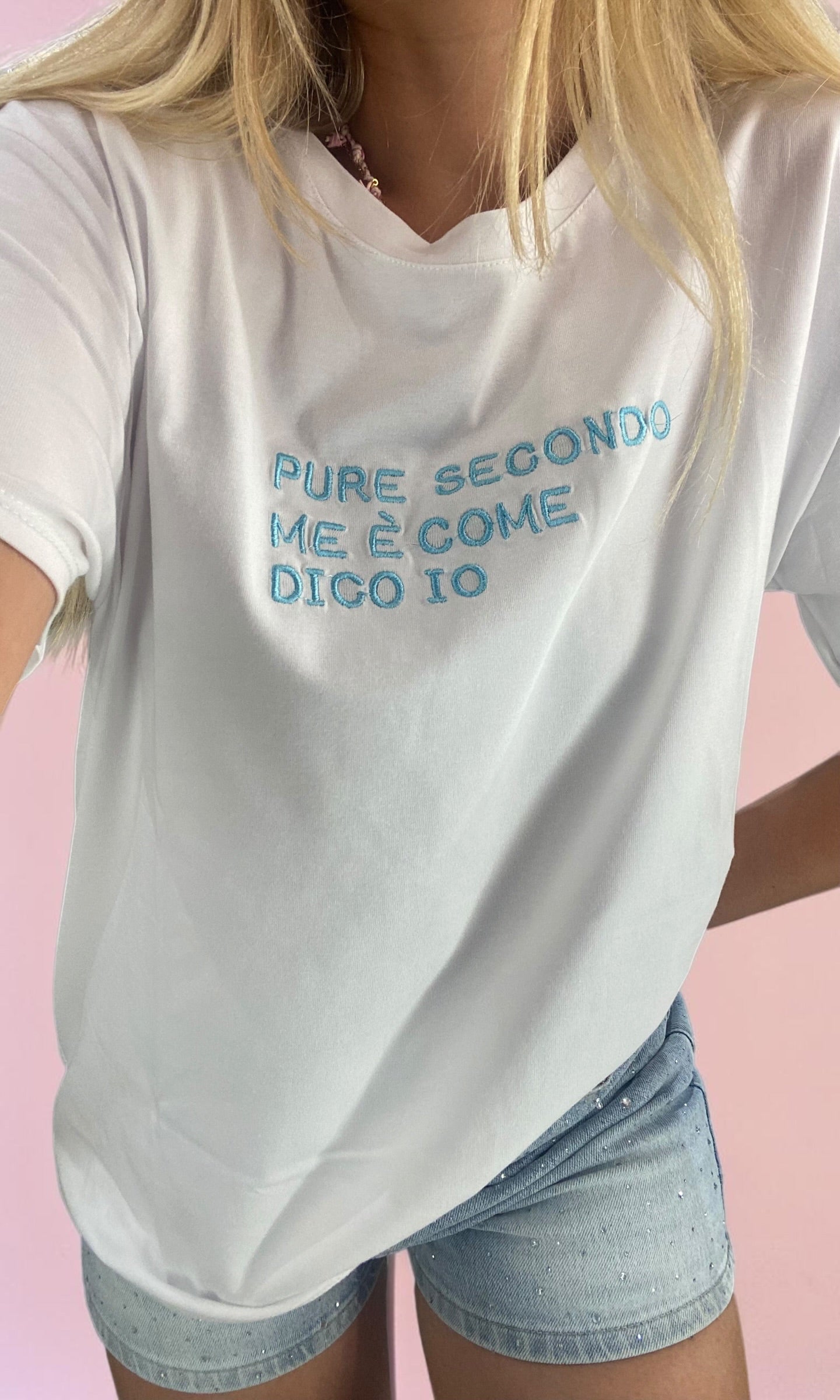 Maglia “pure secondo me è come dico io” 🦋